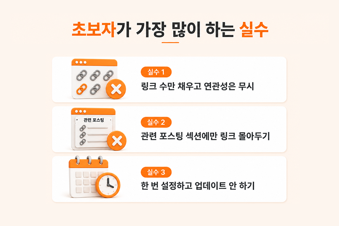 GEO 내부링크 전략 초보자 실수 바로잡기 원플랜마케팅