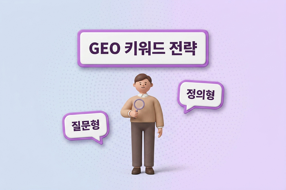 GEO 키워드 전략 AI 인용 키워드 선정 완전 가이드 원플랜마케팅