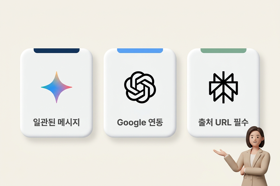 GEO 출처 신뢰도 ChatGPT Gemini Perplexity 플랫폼별 적용 전략 원플랜마케팅