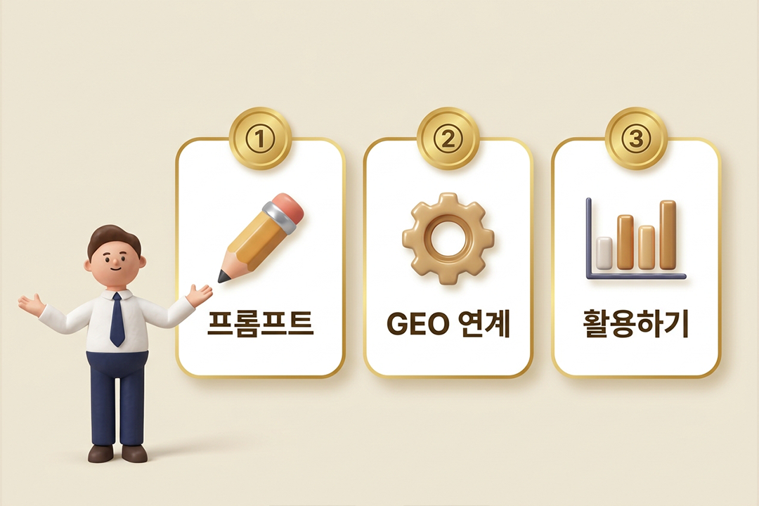ChatGPT 검색 원리 마케팅 실전 활용법 프롬프트 GEO 연계 원플랜마케팅