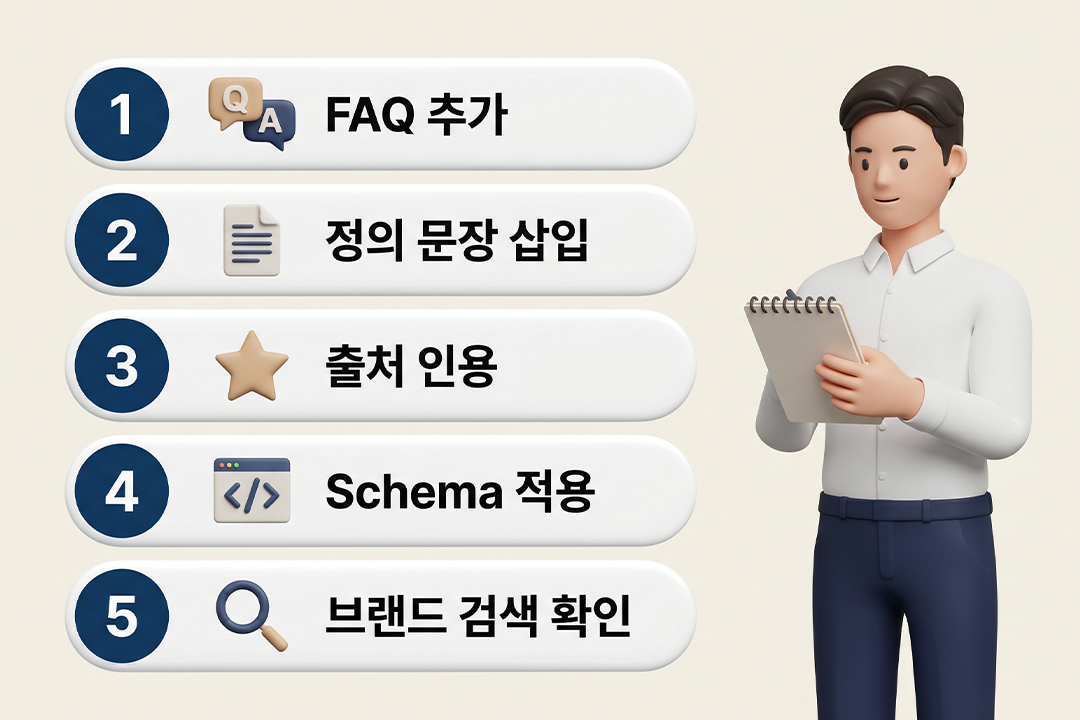 GEO 디지털 마케팅 실전 적용 체크리스트 초보 마케터 가이드 원플랜마케팅