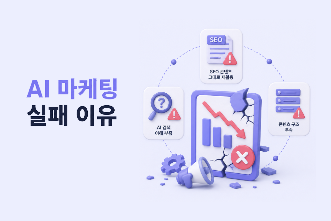 AI 마케팅 실패 이유 마케터 공통 실수 3가지 원플랜마케팅