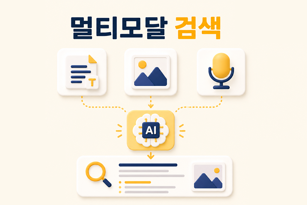 멀티모달 검색 텍스트 이미지 음성 AI 검색 원리 가이드 원플랜마케팅
