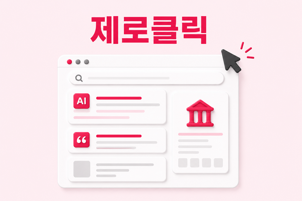 제로클릭 AI 시대 브랜드 노출 전략 가이드 원플랜마케팅