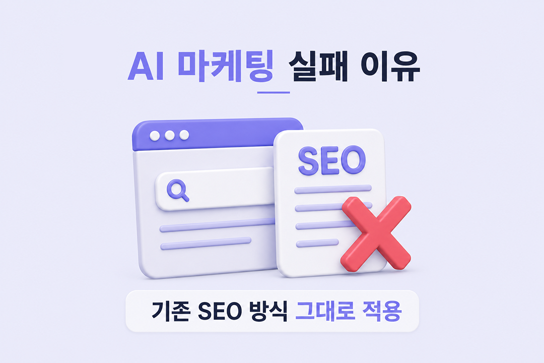 AI 마케팅 실패 이유 AI 인용 안 되는 원인 분석 원플랜마케팅