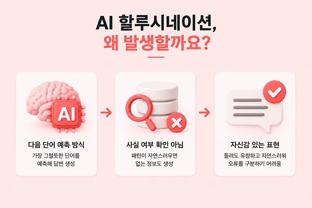 AI 할루시네이션 발생 원인 설명 원플랜마케팅