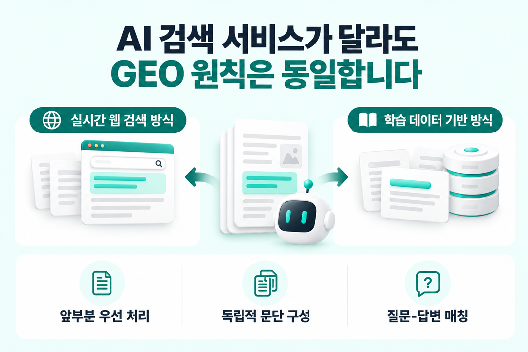 컨텍스트 윈도우 AI 검색 서비스 처리 방식 차이 원플랜마케팅